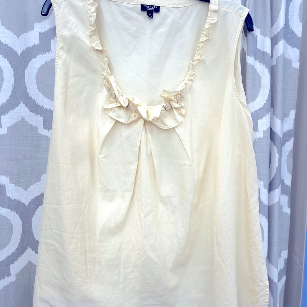Talbots sleeveless top